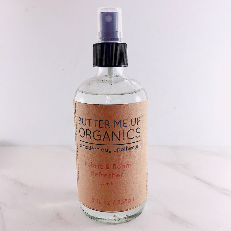 Butter Me Up Organics Organic Fabric / Room Deodorizer Spray Home Light Gray Fresh Citrus,Lavender,Sweet Herbs