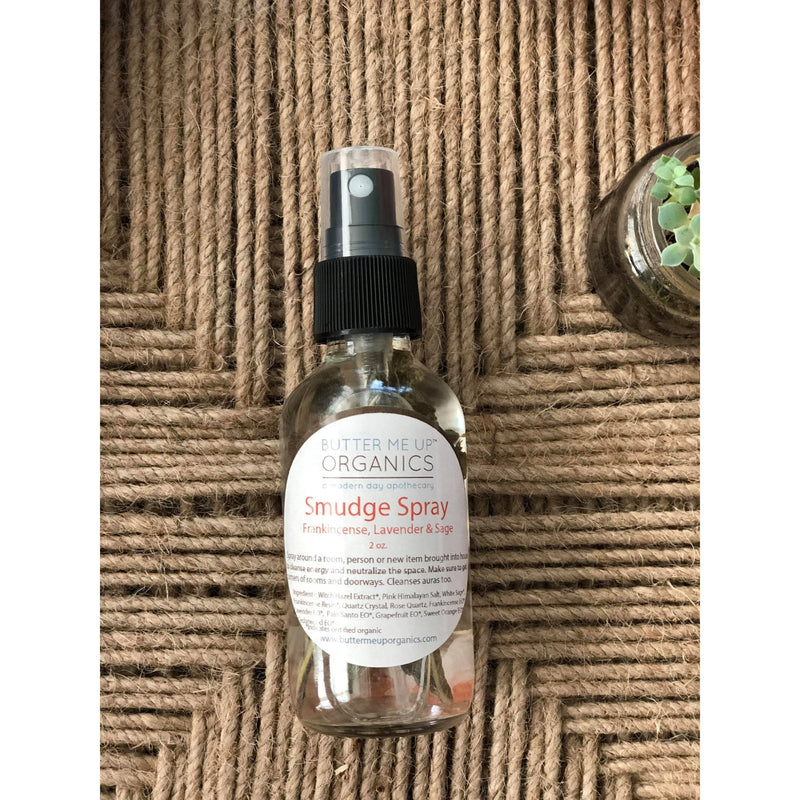 Butter Me Up Organics Organic Energy Cleansing Spray / Smudge Spray / Space Clearing / Energy Cleansing / Aura Cleansing / Purifying / Cleanse Negative Energy / Home Dim Gray