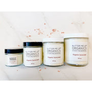 Butter Me Up Organics Natural Organic Sunscreen / Safe Sunscreen / Non-Nano Zinc Oxide Sunscreen / Sun Protection / Butter Me Up Organics Body Light Gray Travel- 2oz. squeeze,2 oz glass jar,4oz. glass jar,6oz. glass jar,8oz. glass jar,3oz Paperboard