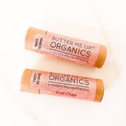 Butter Me Up Organics Organic Anti-Chap Lip Balm / Chapped Lips / Organic Lip Moisturizer / PAPERBOARD Tube Face Seashell