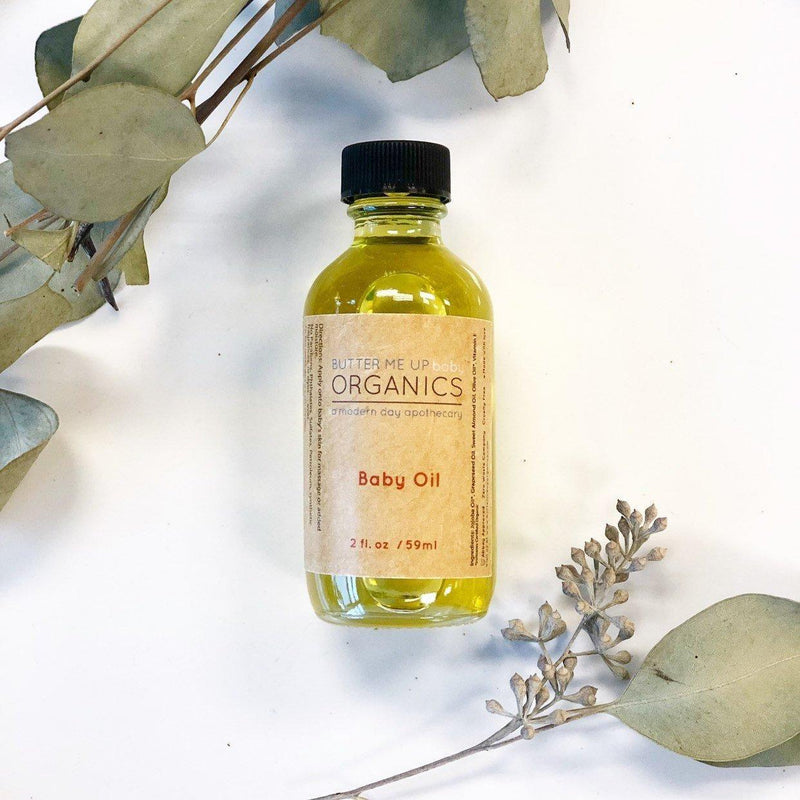 Butter Me Up Organics Organic Gentle Baby Oil Baby Antique White