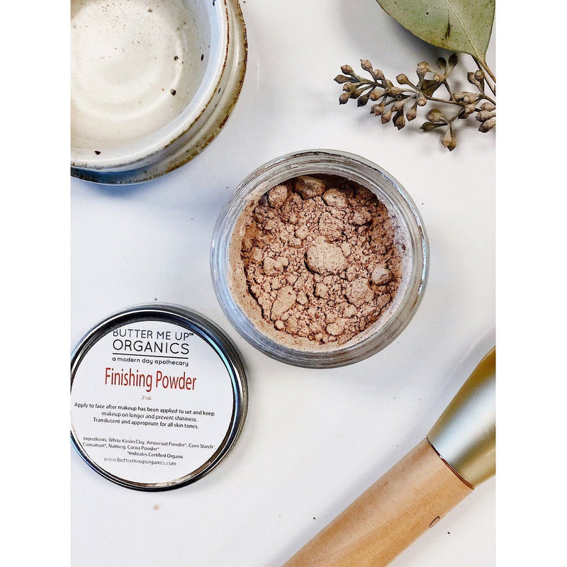 Butter Me Up Organics Organic Finishing Powder Setting Makeup Light Gray