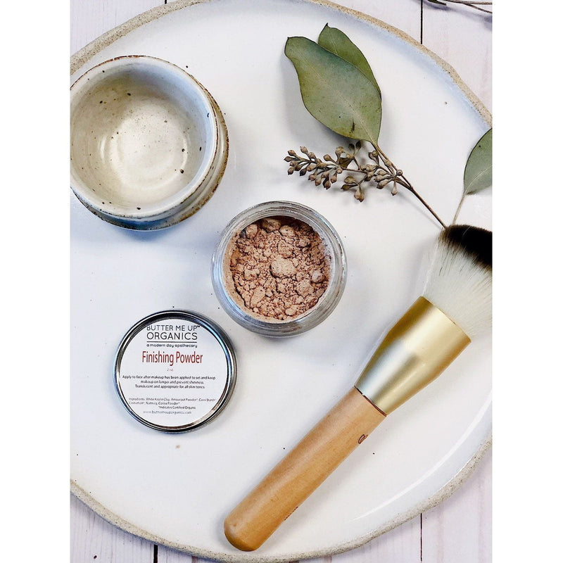 Butter Me Up Organics Organic Finishing Powder Setting Makeup Light Gray