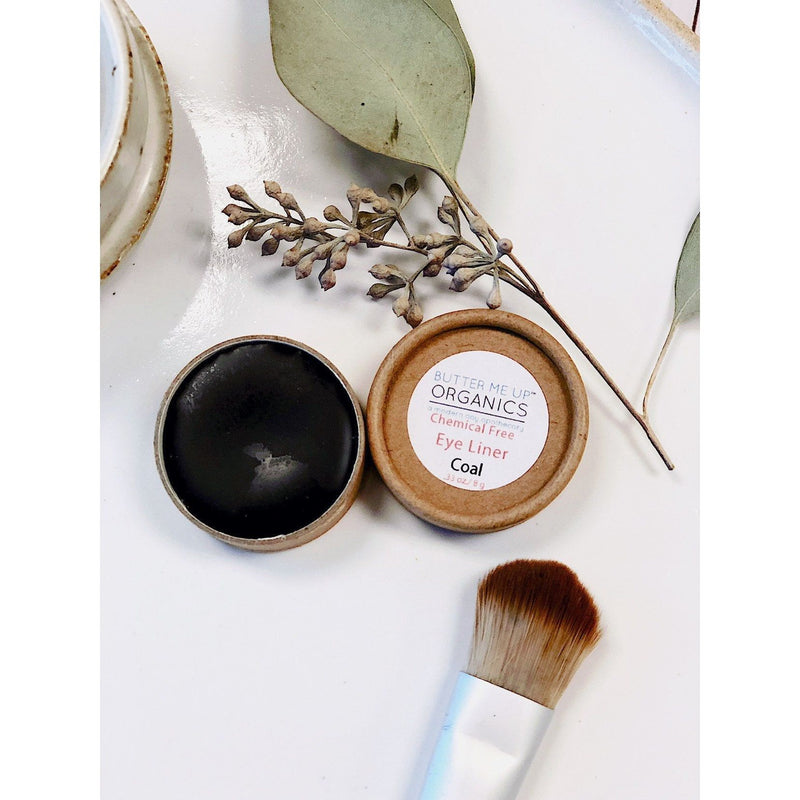 Butter Me Up Organics Organic Eyeliner / Organic Eye Makeup / Eye Coal / Butter Me Up Organics Makeup Light Gray
