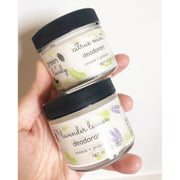 Green + Lovely DEODORANT Lavender Lemon - Mineral + Probiotic - Vegan Antique White