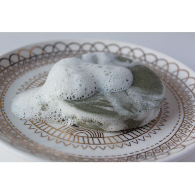 Butter Me Up Organics Face Wash Facial Cleansing Bar with French Green Sea Clay Face Dark Gray