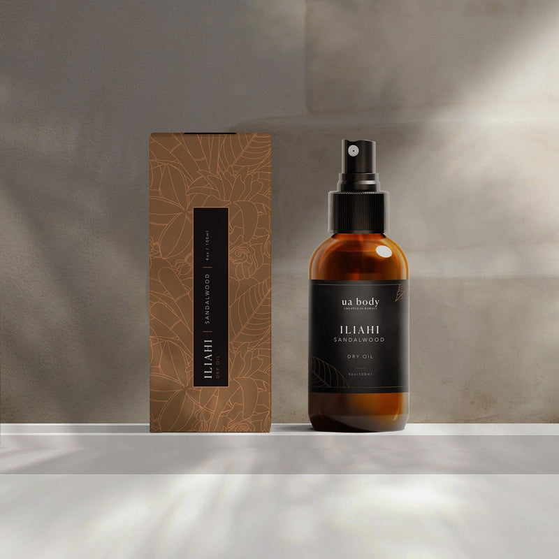 Ua Body | Hawaiian Skincare 'Iliahi Sandalwood Dry Oil Body Oil Dim Gray 3.4 oz