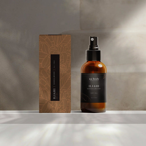 Ua Body | Hawaiian Skincare 'Iliahi Sandalwood Dry Oil Body Oil Dim Gray 3.4 oz