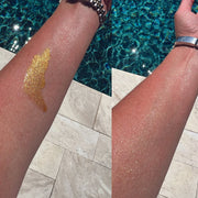 Glimmer Goddess® Organic Skin Care Organic Shimmer Body Oil for a Soft, Non-Greasy Body Glow Shimmer Rosy Brown 24kt Gold — Best for fair, light, medium, and tan skin,Bronze Babe — Best for medium, olive, tan, and deep skin,Diamonds & Pearls — Best for a soft champagne highlight on all skin tones,Electric Pink — Best for playful pink glow, events, and festivals,Pur