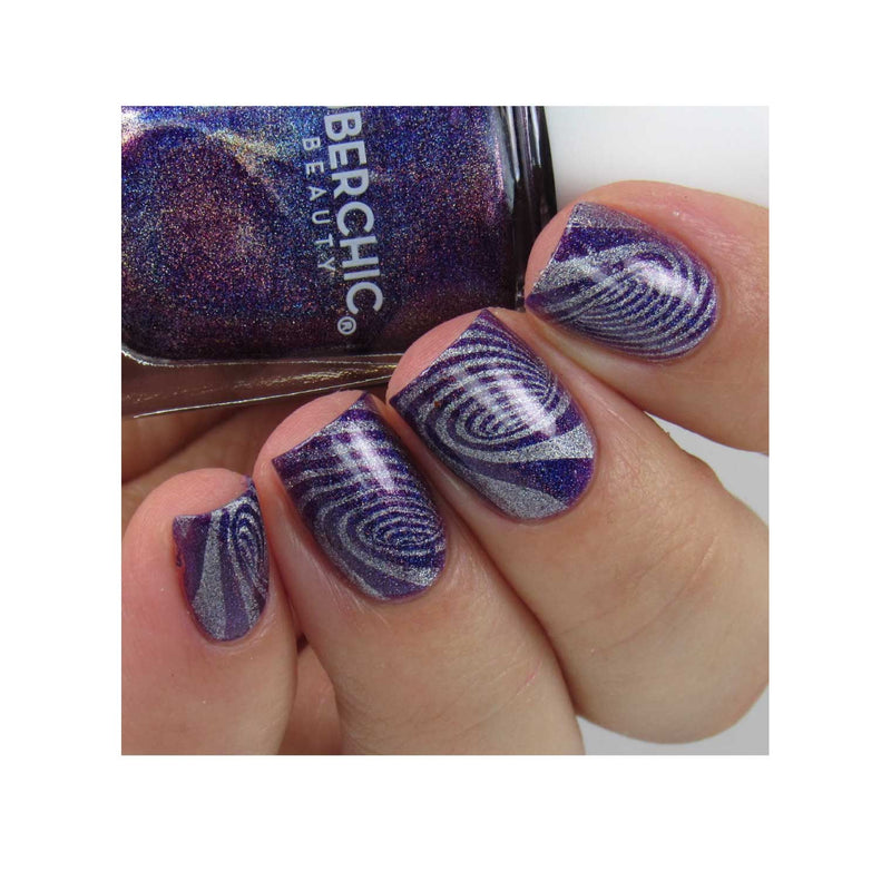 UberChic Beauty Just An Illusion Stamping Plate Dim Gray