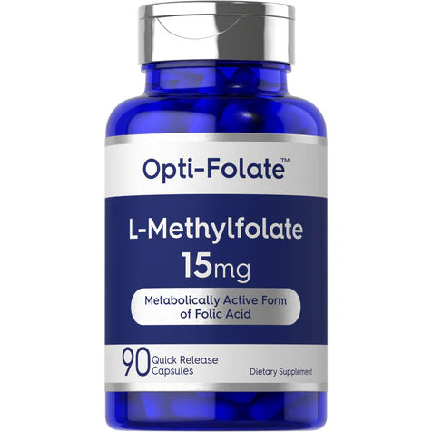 Opti-Folate L-Methylfolate 15 mg Dietary Supplement, 90 Capsules Vitamins & Supplements White Smoke