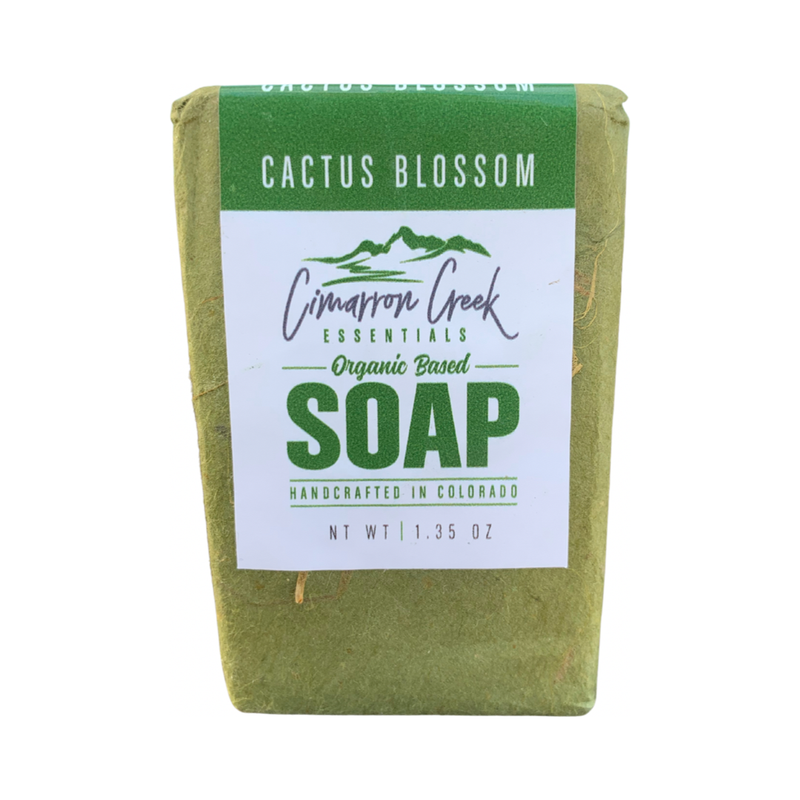 Cimarron Creek Essentials Cactus Blossom Organic Bar Soap 5.4oz Bath & Body Light Gray Travel Bar