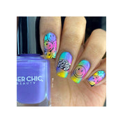 UberChic Beauty Nice & Negative-02 Stamping Plate Rosy Brown