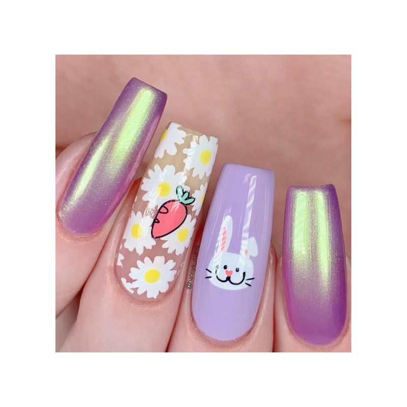 UberChic Beauty Hello Spring Stamping Plate Rosy Brown