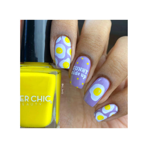 UberChic Beauty Tasty Series: Breakfast Stamping Plate Rosy Brown