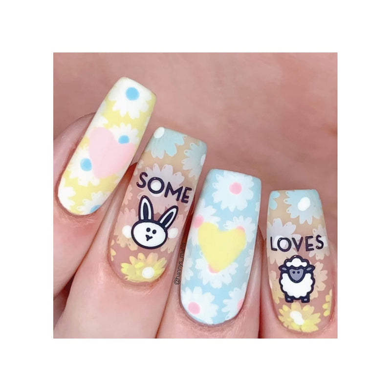 UberChic Beauty Hello Spring Stamping Plate Rosy Brown