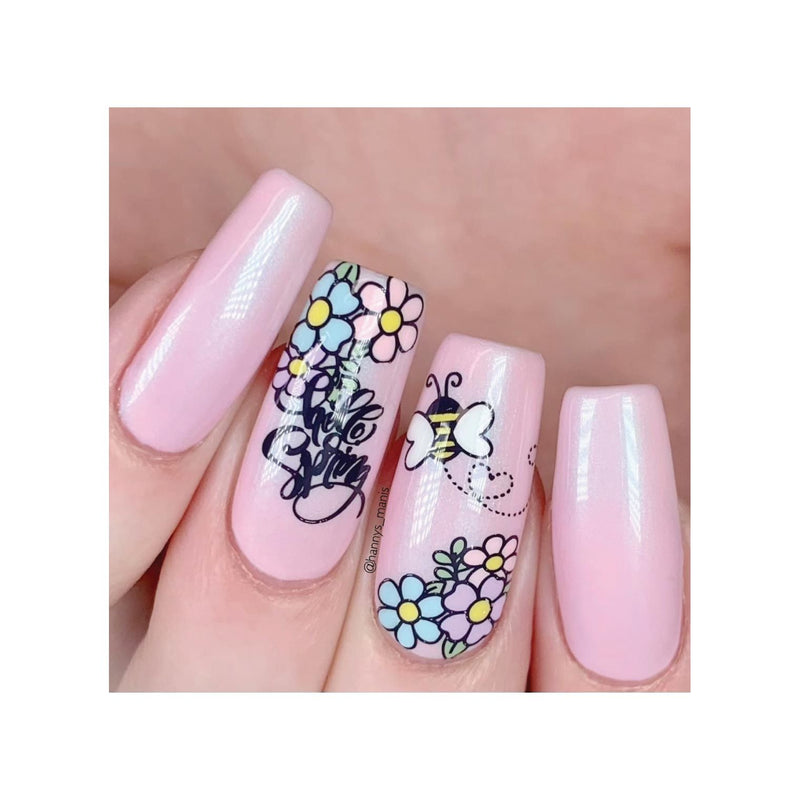 UberChic Beauty Hello Spring Stamping Plate Tan