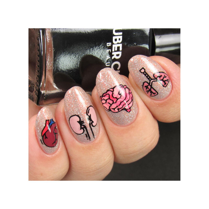 UberChic Beauty Medical Science Stamping Plate Rosy Brown