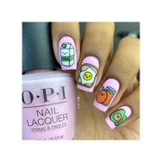 UberChic Beauty Tasty Series: Breakfast Stamping Plate Rosy Brown