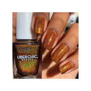 UberChic Beauty Who Spiked The Cocoa? - Holographic Polish Regular Polish Sienna