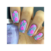 UberChic Beauty Floral Embrace Stamping Plate Rosy Brown