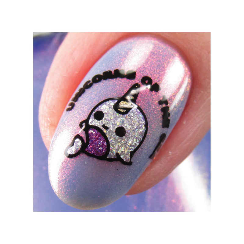 UberChic Beauty Unicorn Love-02 Stamping Plate Rosy Brown