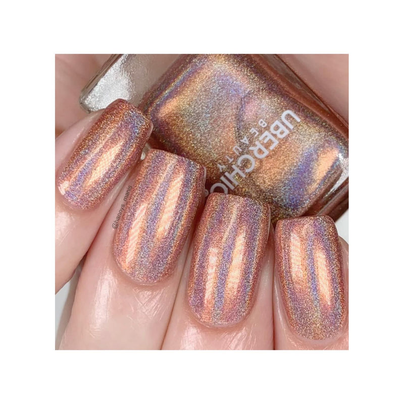 UberChic Beauty Rose Gold - Holographic Polish Regular Polish Rosy Brown