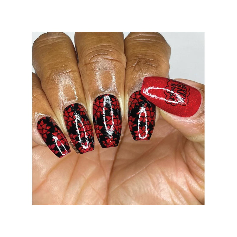 UberChic Beauty Merry & Bright Stamping Plate Rosy Brown