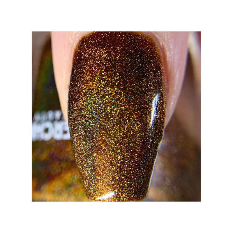 UberChic Beauty Who Spiked The Cocoa? - Holographic Polish Regular Polish Dark Olive Green