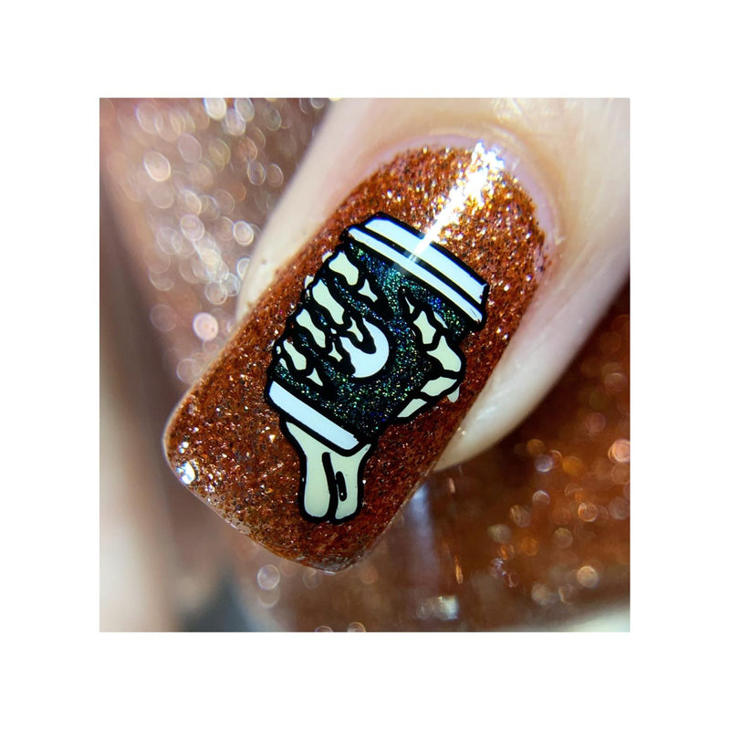 UberChic Beauty Better With Coffee Stamping Plate Sienna