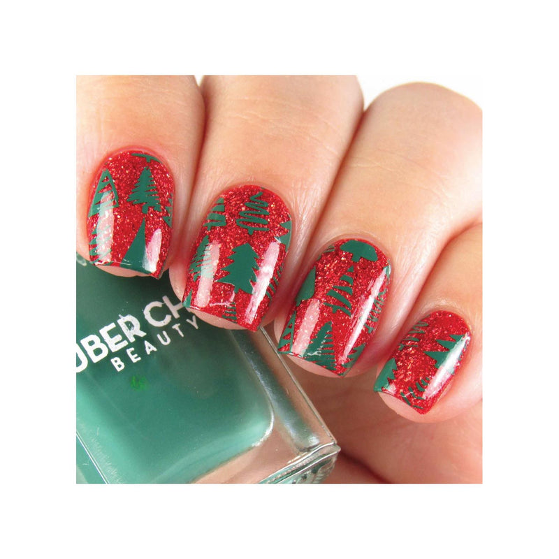 UberChic Beauty It's Beginning To Look A Lot Like Christmas (Christmas-06) Stamping Plate Tan
