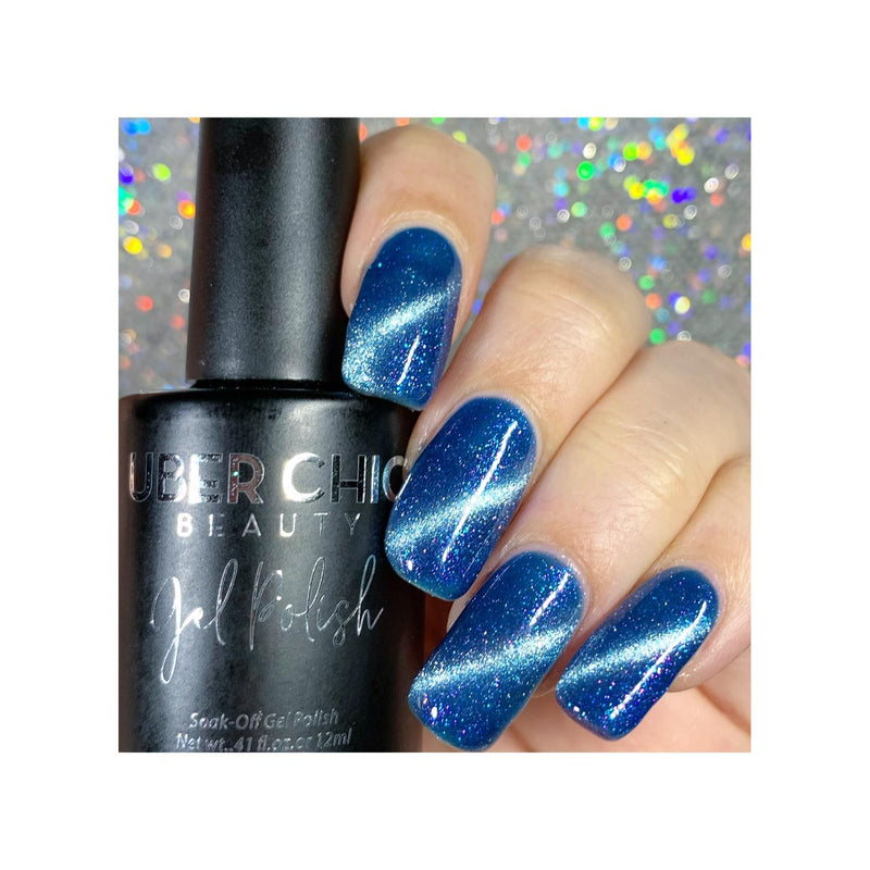 UberChic Beauty Calm Before The Storm - Cats Eye Iridescent Gel Polish Gel Polish Dark Gray