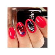 UberChic Beauty Halloween-08 Stamping Plate Dark Salmon