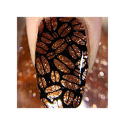 UberChic Beauty Better With Coffee Stamping Plate Saddle Brown