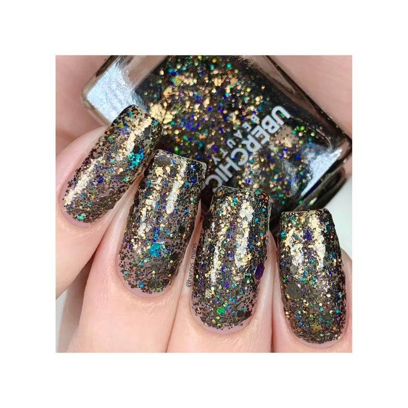 UberChic Beauty Midnight Howl - Holographic Polish Regular Polish Tan
