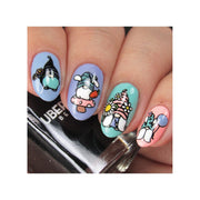 UberChic Beauty Hello Spring Stamping Plate Rosy Brown