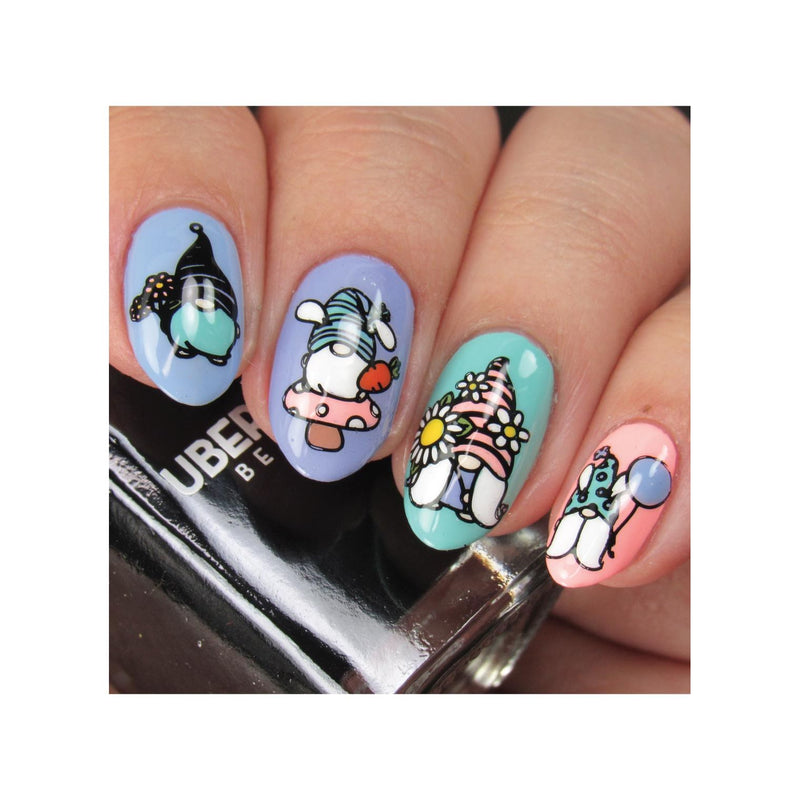 UberChic Beauty Hello Spring Stamping Plate Rosy Brown