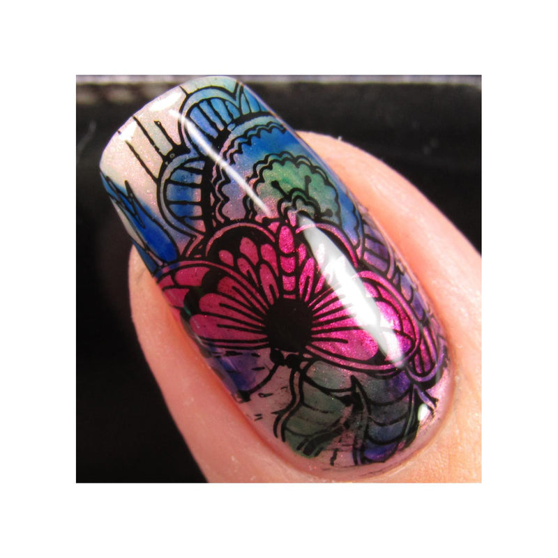 UberChic Beauty Whimsical By Nature-01 Stamping Plate Tan