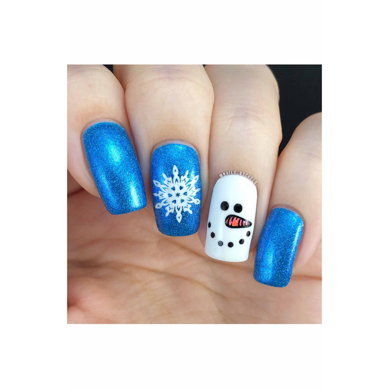 UberChic Beauty Holiday Spirit, (Christmas-01) Stamping Plate Rosy Brown