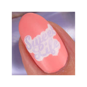 UberChic Beauty I Want Candy Stamping Plate Pale Violet Red