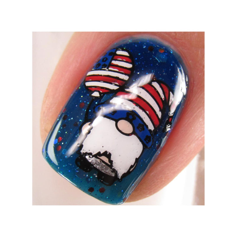 UberChic Beauty Fourth of July-02 Stamping Plate Dark Slate Gray