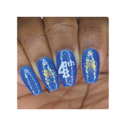 UberChic Beauty Fourth of July-02 Stamping Plate Dim Gray