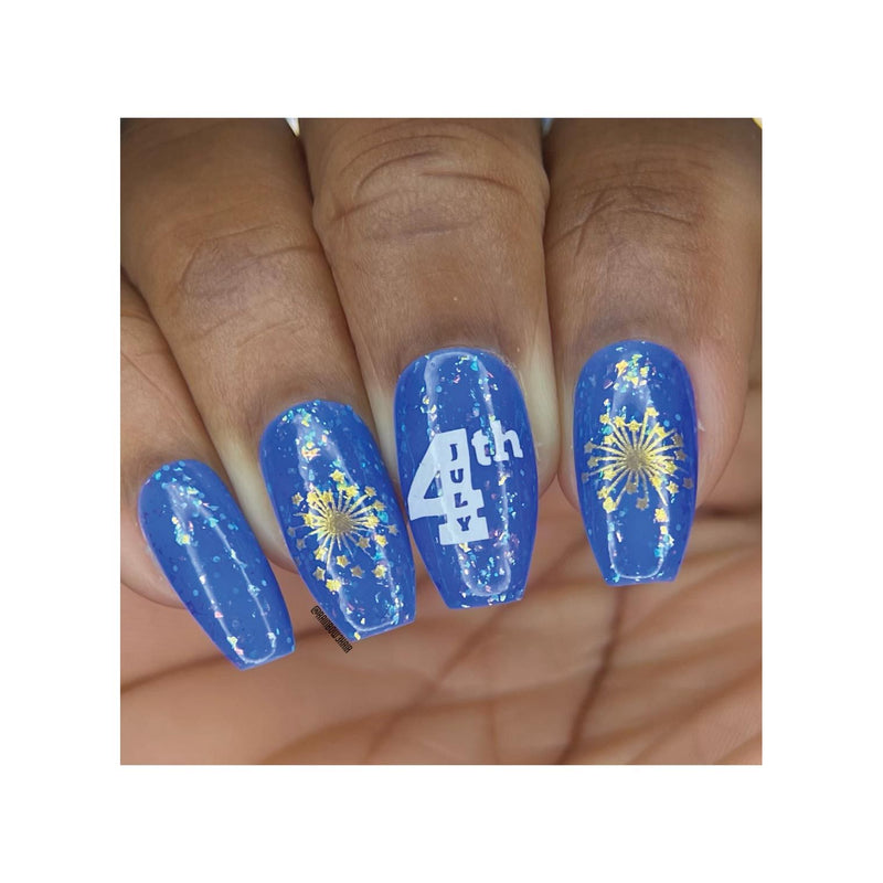 UberChic Beauty Fourth of July-02 Stamping Plate Dim Gray