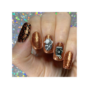 UberChic Beauty Better With Coffee Stamping Plate Rosy Brown