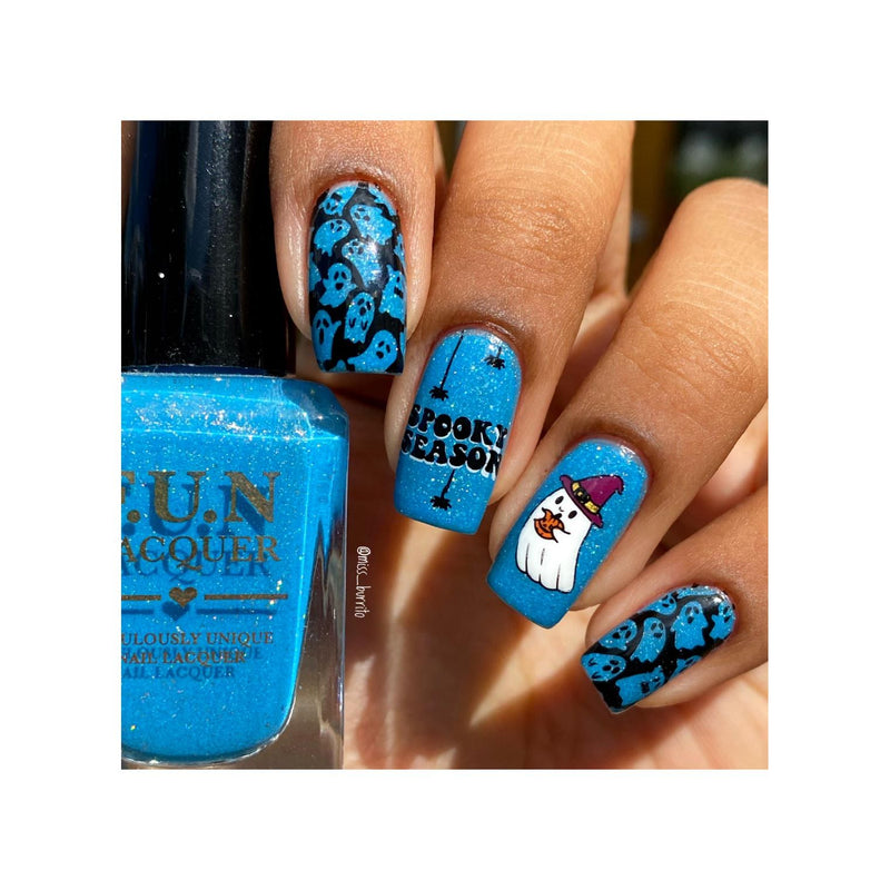 UberChic Beauty Halloween-09 Stamping Plate Dark Salmon