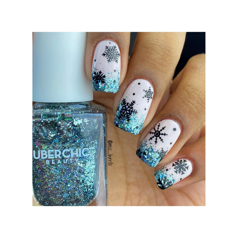 UberChic Beauty Winter Wonderland Stamping Plate Rosy Brown