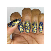 UberChic Beauty New Year New Digits Stamping Plate Rosy Brown