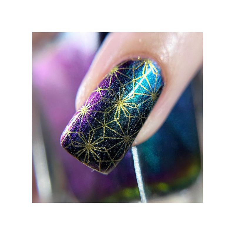 UberChic Beauty Luxe In Lines Stamping Plate Dark Slate Gray