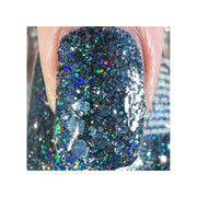 UberChic Beauty Deck The Halls In Holo - Holographic Polish Regular Polish Dark Slate Gray
