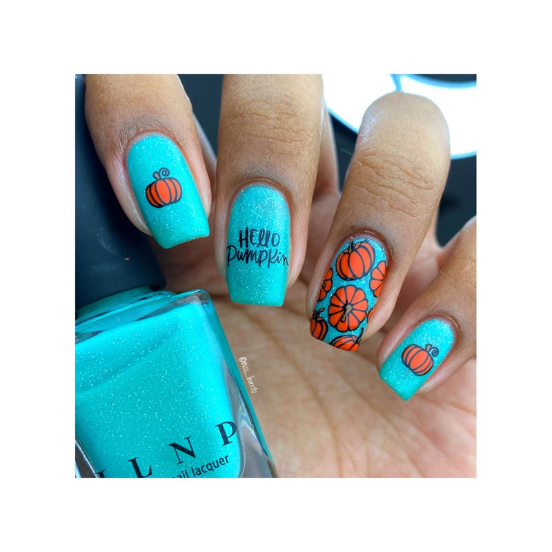 UberChic Beauty I Always Fall For Autumn Stamping Plate Rosy Brown